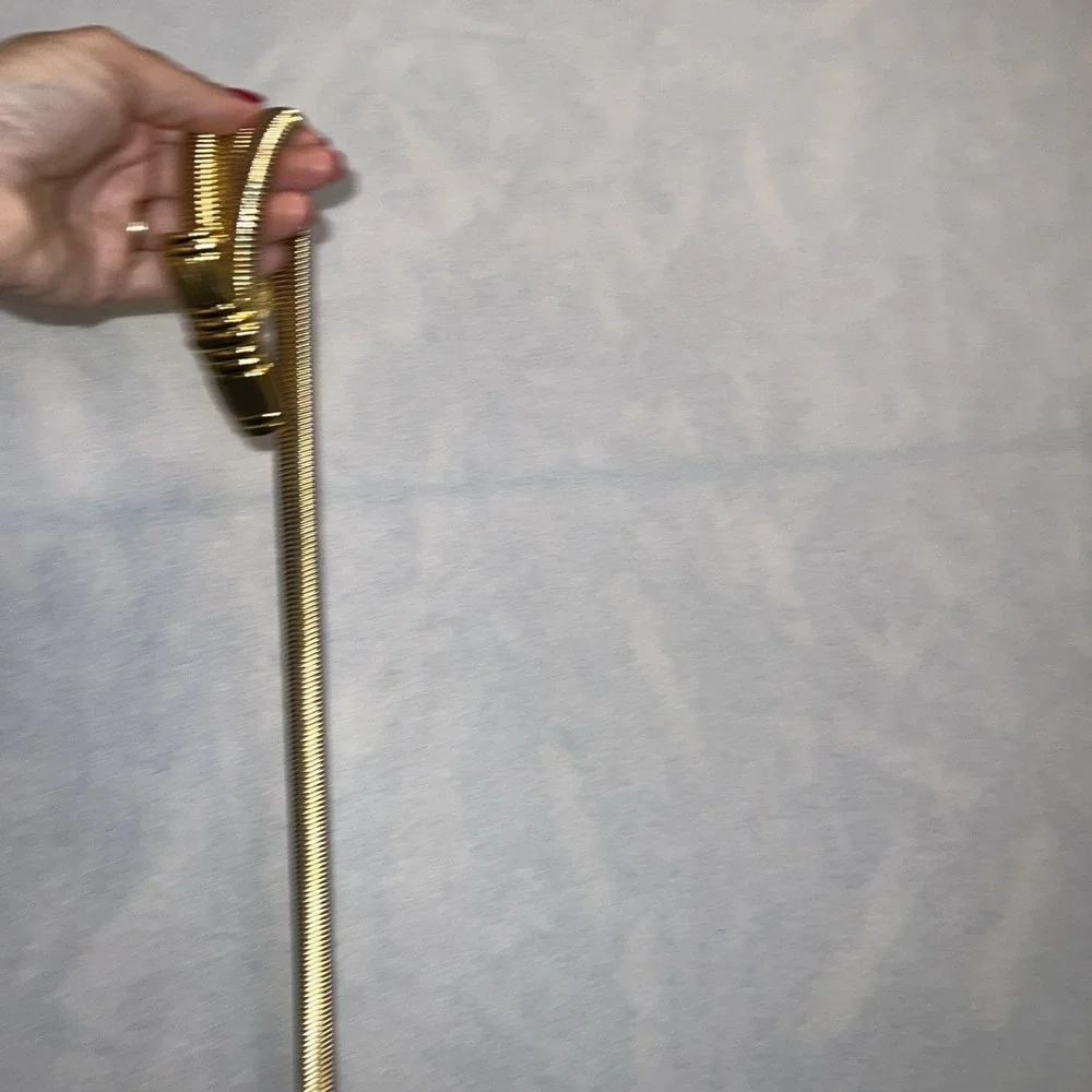 Vintage Gold Tone Snake‎ Strech Women's Belt Style Classic 39